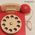 LE TOY VAN Drewniany telefon vintage