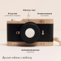 LE TOY VAN Drewniany aparat fotograficzny retro z kalejdoskopem, zabawka