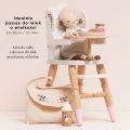 LE TOY VAN Drewniane wysokie krzesełko do karmienia lalek