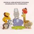 LE TOY VAN Drewniane figurki zwierzątka afrykańskie | układanka
