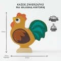LE TOY VAN Drewniane figurki zwierzątka wiejskie | układanka