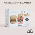 LE TOY VAN Drewniany zestaw 3w1 hamburger frytki napój