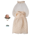 MAILEG Ubranko dla myszki mamy 15cm | suknia ślubna - WEDDING DRESS