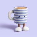 JELLYCAT Pluszowy wesoły kubek herbaty 13cm - ROSIE LEA