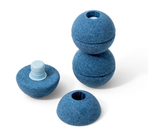 MODU - Foam Balls zestaw 3 piłek piankowych, deep blue / sky blue