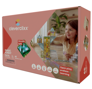 CLEVERCLIXX - klocki magnetyczne Magic Forest Pack Pastel - 65 el.