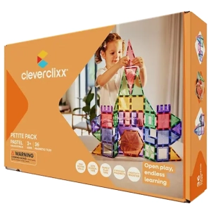 Cleverclixx - Klocki magnetyczne Petite Pastel Pack - 36 el.