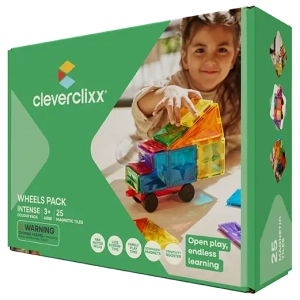 Cleverclixx - Klocki magnetyczne Wheels Pack Intense - 25 el.