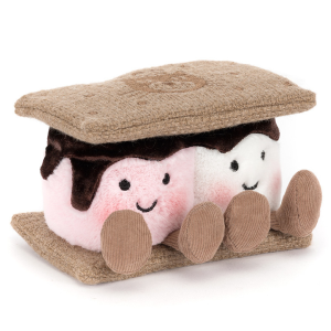 JELLYCAT Pluszowe wesołe pianki 12cm - S'MORES