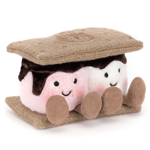 JELLYCAT Pluszowe wesołe pianki 12cm - S'MORES