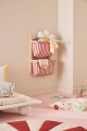 KID'S CONCEPT - półka ścienna materiałowa w paski, clay pink
