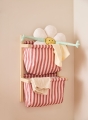 KID'S CONCEPT - półka ścienna materiałowa w paski, clay pink