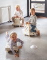MODU Education set, mały – kreatywne klocki rozwijające motorykę dużą, sand grey / honey yellow