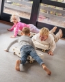 MODU Education set, mały – kreatywne klocki rozwijające motorykę dużą, sand grey / honey yellow