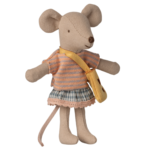 MAILEG Myszka młodsza siostra 11cm - LITTLE SISTER with BAG