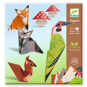 DJECO Zestaw artystyczny ORIGAMI 5+ - SPACER W LESIE
