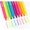 Neonowe flamastry dwustronne 9szt - NEON FELT PENS