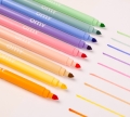 OMY Pastelowe flamastry dwustronne 9szt - DUAL TIPPED PASTEL MARKERS