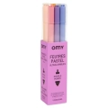 OMY Pastelowe flamastry dwustronne 9szt - PASTEL MARKERS