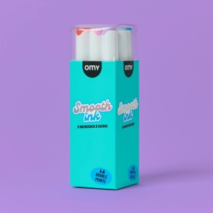 OMY Alkoholowe flamastry dwustronne 9szt - SMOOTH INK
