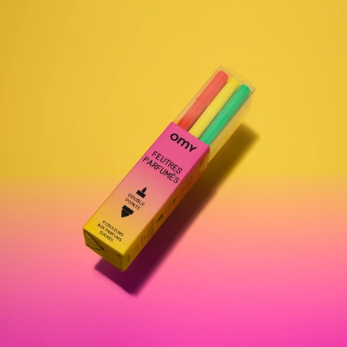 OMY Pachnące flamastry dwustronne 9szt - SCENTED MARKERS