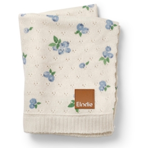ELODIE DETAILS - kocyk ażurowy Pointelle, Blueberry Bliss