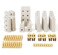 MODU Education set, duży – kreatywne klocki rozwijające motorykę dużą, sand grey / honey yellow