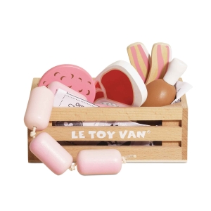 LE TOY VAN Drewniane mięso w skrzynce