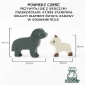 LE TOY VAN Drewniane zwierzątka do domku dla lalek - KOTEK i PIESEK