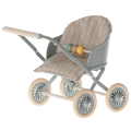 MAILEG Metalowy wózek dla myszek 9,5cm - STROLLER BLUE