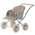 MAILEG Metalowy wózek dla myszek 9,5cm - STROLLER BLUE