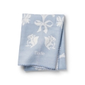Elodie Details - kocyk żakardowy Jacquard, Blueberry Blue