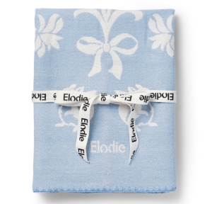 Elodie Details - kocyk żakardowy Jacquard, Blueberry Blue