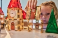 CLEVERCLIXX - klocki magnetyczne Christmas Village Advent Calendar - 46 el.