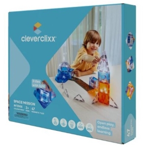 CLEVERCLIXX - klocki magnetyczne Space Mission Pack - 47 el.