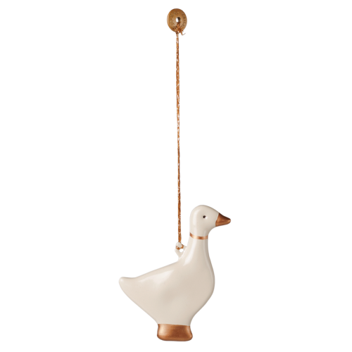 MAILEG Zawieszka świąteczna metalowa gęś - GOOSE GOLD