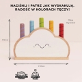 LE TOY VAN  Drewniana zabawka edukacyjna - TĘCZOWA CHMURKA
