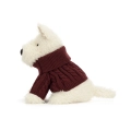 JELLYCAT Pluszowy kremowy terier w swetrze 25cm