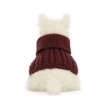 JELLYCAT Pluszowy kremowy terier w swetrze 25cm