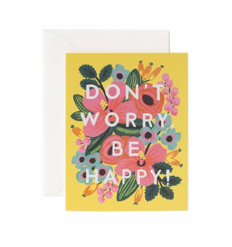 Kartka z kopertą - DON'T WORRY, BE HAPPY!